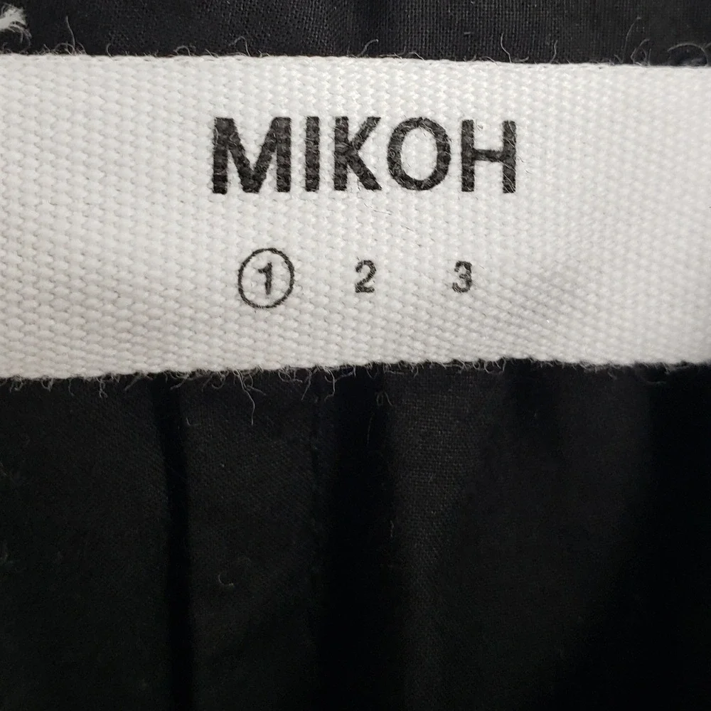 MIKOH Hawea Maxi Dress Oversized Kaftan Size 1 Black Long Sleeve Minimalist Boho - Picture 4 of 10